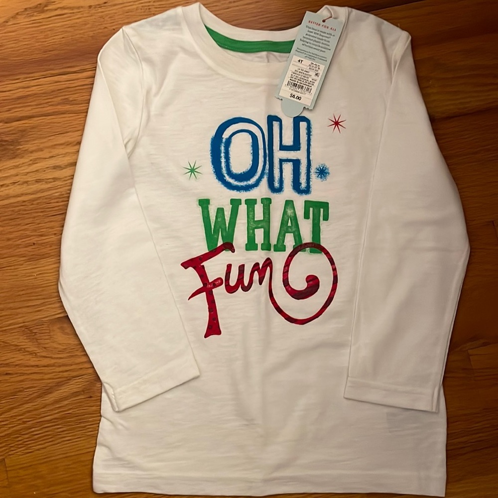 Cat & Jack Holiday Long Sleeve Shirt